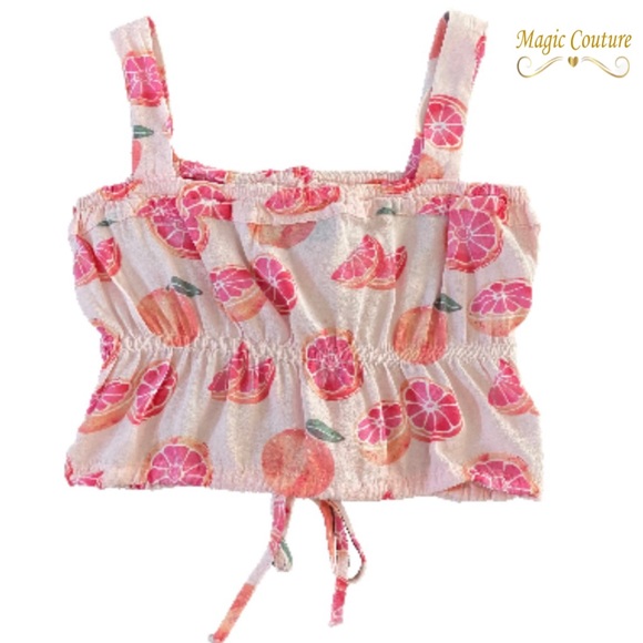 Wildfox Pink Fruit Crop Top 💗🍊💕 - Picture 2 of 6